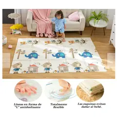 GENERICO - Tapete Antigolpe Reversible Plegable Infantil