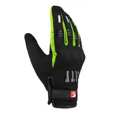 MADBIKE - Guantes Urbanos para Moto, Talla XXL, Color Verde, Reflectivos, Táctil, Alta Protección en Nudillos