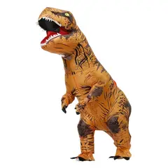 GENERICO - Disfraz de Dinosaurio Inflable para Adultos T-rex funciona con pilas no incluidas