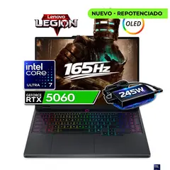 Lenovo - Portatil Gamer Legion 5 Intel core ultra 7 255HX 32/1 TB RTX 5060 8 GB Negro 15,1 Oled 165 Hz