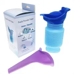 CHINA GLAZE - Orinal Portátil De 750Ml Para Adultos, Orinal Móvil Personal Retráctil