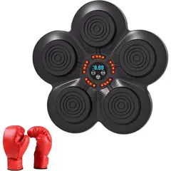 GENERICO - Maquina de Boxeo Electronica 6 Push con Pantalla Led Color Negro