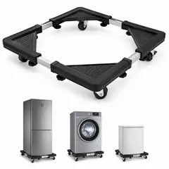 GENERICO - Base Soporte Movil Ajustable para Lavadora. Nevera