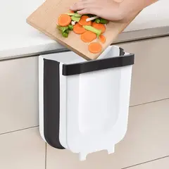 GENERICO - Cesto de basura colgante para cocina, mini cubo de basura plegable