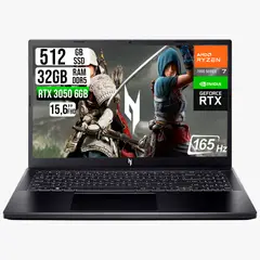 ACER - Portatil V15 AMD RYZEN 7 7445HS RTX 3050 6GB SSD 512GB RAM 32GB LED FHD 165HZ