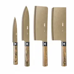 OTRAS MARCAS - Cuchillos Patron Damasco Japones X 4 Unidades Multifuncional
