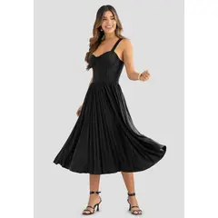 MARKETING PERSONAL - Vestido Corto Mujer Negro Mp 113004
