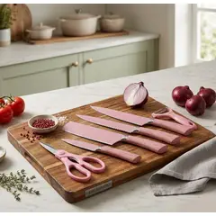 GENERICO - Kit Cuchillos Para Cocina X 6 Piezas De Colores Pastel