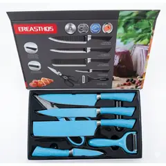 GENERICO - Kit Cuchillos Para Cocina X 6 Piezas De Colores Pastel