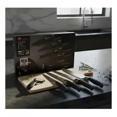 OTRAS MARCAS - Juego De Cuchillos Alto Carbono Filo Extremo Yugawa 6pz
