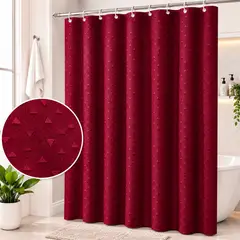 GENERICO - Cortina de Baño Ducha Impermeable Lavable Antimoho 180x180