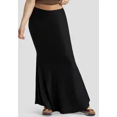 MARKETING PERSONAL - Falda Larga Mujer Negro Mp 115024