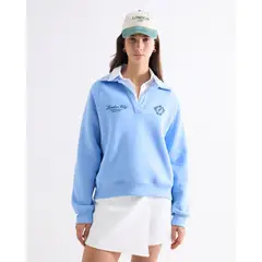 SEVEN SEVEN - Buzo Polo Con Detalle Frontal Para Mujer Azul