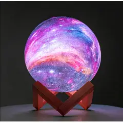GENERICO - Lámpara de Luna 3D16 Colores Luz Nocturna Luna LED Recargable USB
