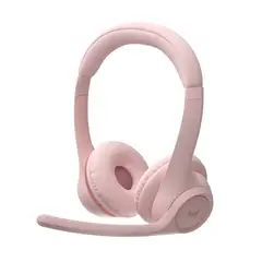 LOGITECH - Zone 300, Diadema Bt Inalámbrica, 2 Micrófonos, Rosa