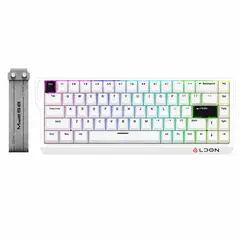 GENERAL - Teclado Gamer Esport Magnético LDON Mide68 Hall Effect Rgb 8000hz Blanco