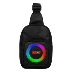 GENERICO - Morral Pechera Bolso Con Parlante Bluetooth Luces Led