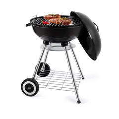 TECNOHOGAR JS - Asador A Carbón Bbq Portable Camping Parrilla Barril Grill
