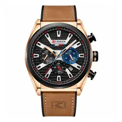 CURREN - Reloj 8392 Cronógrafo Para Hombre Moderno Elegante En Cuero