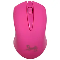 BECKS - Mouse Inalámbrico Beck Play M016 USB Óptico Rosado para PC y Laptop
