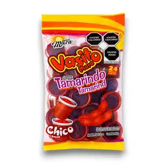 GARABATOS - Dulce Suave con Chile Sabor Tamarindo Bolsa X24 Vasitos