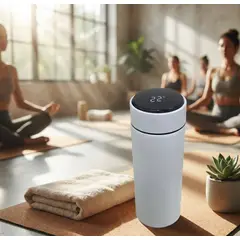 GENERICO - Termo De Acero Inoxidable Minimalista Con Sensor Térmico