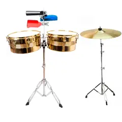 GENERICO - Timbal Latino 13-14 Base + Campana + Jamblocks + Platillo