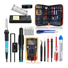 OEM - Kit De Soldadura Completo Electrónica Cautín + Multímetro