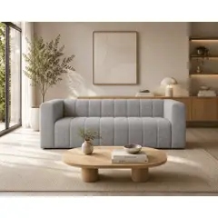 LJ HOME - Sofá Luxemburgo 3 Puestos en Tela Diseño especial