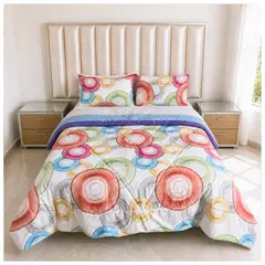 HOGARETO - Edredón Doble Faz Cama Doble 140x190cm Aura