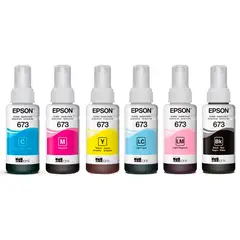 EPSON - Tinta 673 Original Impresoras Ecotank L800 L805 L810 L850 L1800 X6