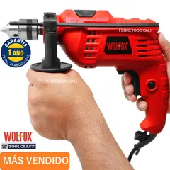 WOLFOX - Taladro Percutor Rotomartillo 10 mm 500 W Electrico WF0777