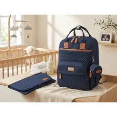 BRITOCHET - REF BC-9000-14 Bolso Pañalera Multifuncional Cambiador Portatil Monedero