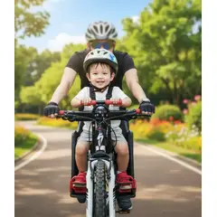 GENERICO - ASIENTO SILLA INFALTIL DELANTERA DE SEGURIDAD PARA BICICLETA