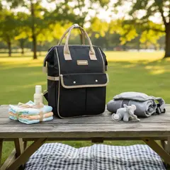 BRITOCHET - Bolso Pañalera Bebé Multifuncional Impermeable Capacidad Agregar a favoritos