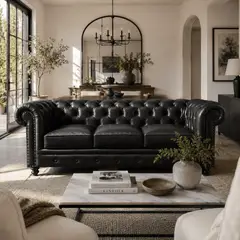 LJ HOME - Sofá 3 puestos 2 Metros Chesterfield Capitoneado Chester Premium 2 Metros Chester