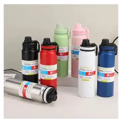 AMERICAN GENERICS - TERMO TERMICO DEPORTIVO 800ML AZUL OSCURO