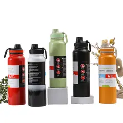 AMERICAN GENERICS - TERMO TERMICO DEPORTIVO 800ML ROJO