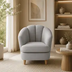 LJ HOME - Poltrona Pétalo en Tela