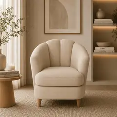LJ HOME - Poltrona Pétalo en Tela