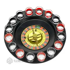 GENERICO - Ruleta de Shots Juego de Mesa para Fiestas 16 Copas