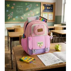 BRITOCHET - Bolso Morral Maletin Escolar Con Monedero Niño Niña