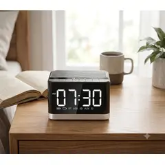 GENERICO - Radio Reloj Despertador Bluetooth G8 Parlante Inalámbrico FM USB TF Batería Recargable 1800mAh