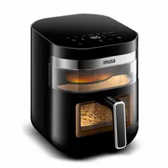 IMUSA - Easy Fry Turbo Freidora de Aire, Tecnología Infra-Heat, hasta 2X más rápida, 7L