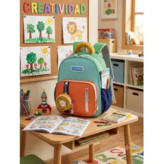 BRITOCHET - REF 0645 Bolso Morral Maletin Escolar Con Monedero Niño Niña