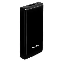 ADATA - Power Bank Usb-ca, Negro C20, Cargador 20000mah