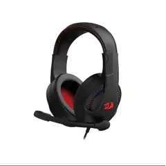 REDRAGON - AUDIFONOS CRONUS H211 Luz RGB + Negra + Cable Plug 3.5 + Micrófono Abatible + Para PC, PS5, PS4, Xbox