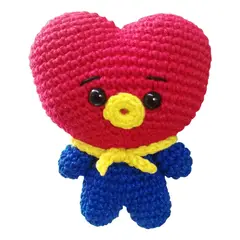 VANIDADES COLLECTIONS - Peluche Tata Bt21 Amigurumi Tejido A Mano Tata Bts