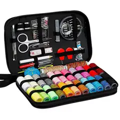 GENERICO - Set De Costura Portatil De Viaje 98 Piezas 24 Hilos