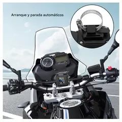 OTRAS MARCAS - Sensor Presión Y Temperatura Ruedas Con Panel Solar Motocicl